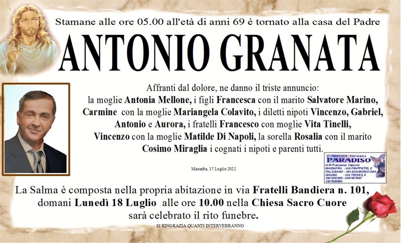 Anniversario di Antonio Granata