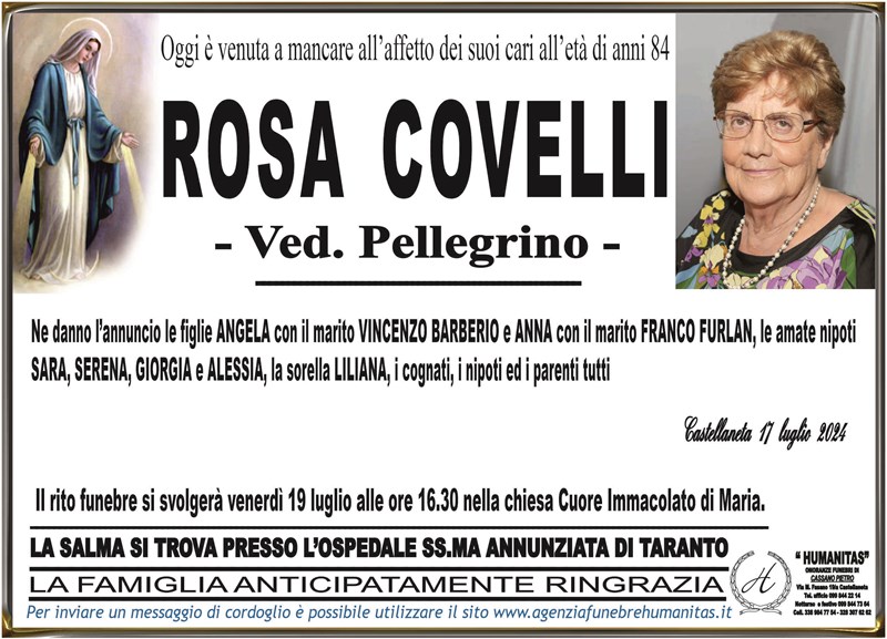 Trigesimo di Rosa  Covelli