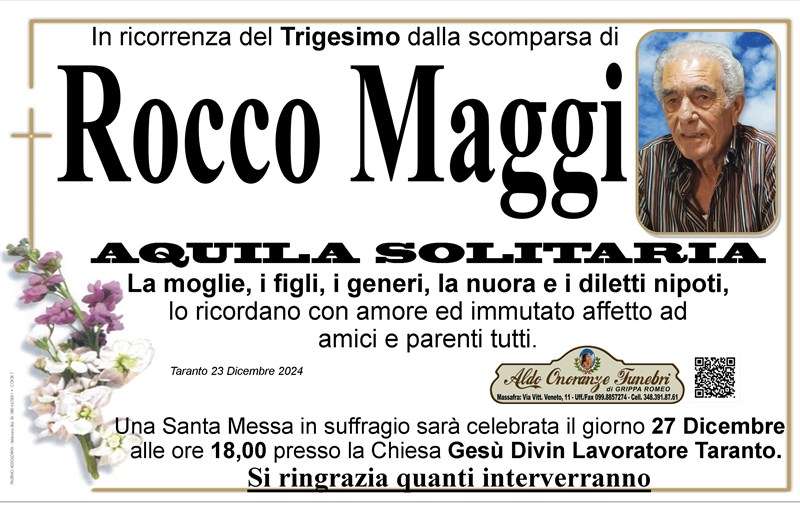 Trigesimo di Rocco Maggi