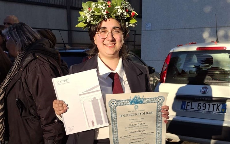 Congratulazioni a Miriam Lamanna