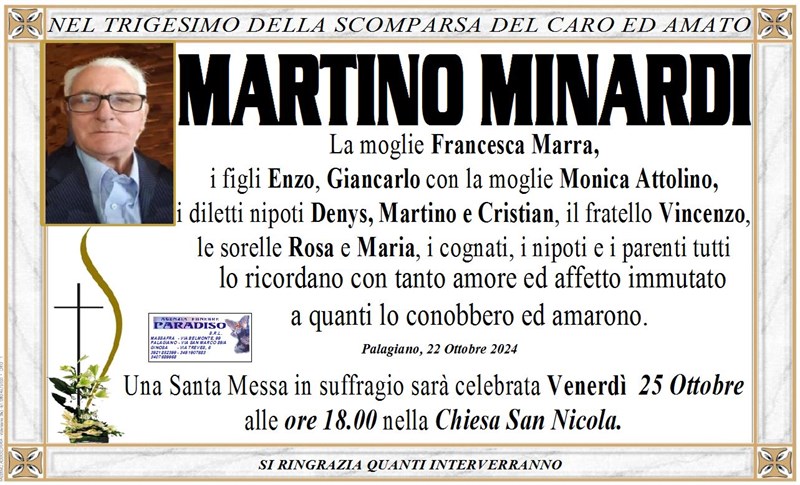 Trigesimo di Martino Minardi