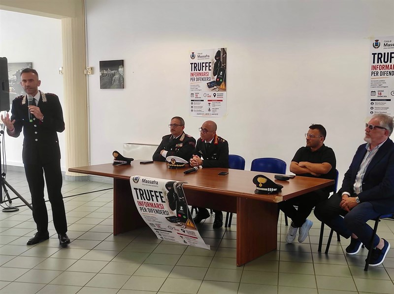 A Massafra un incontro pubblico per difendersi dalle truffe