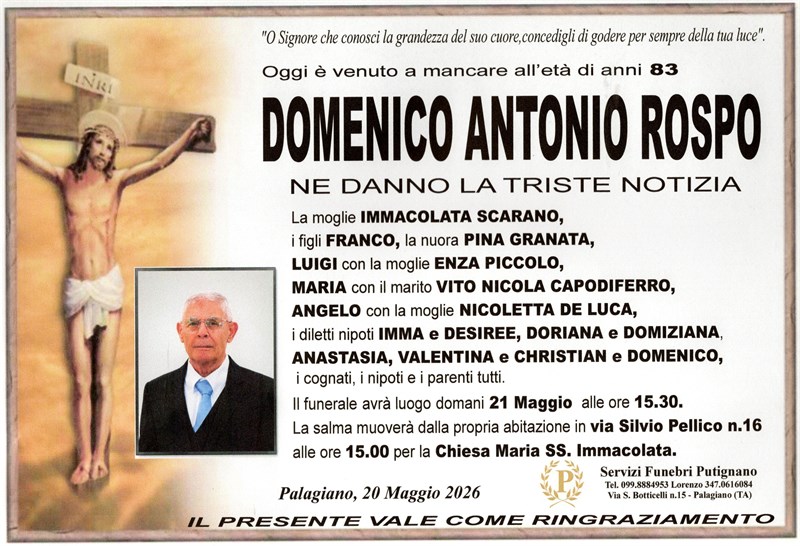 manifesto funebre