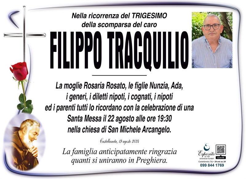 Trigesimo di Filippo Tracquilio