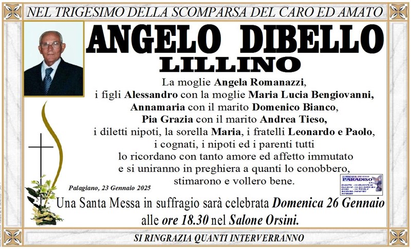 Trigesimo di Angelo Dibello