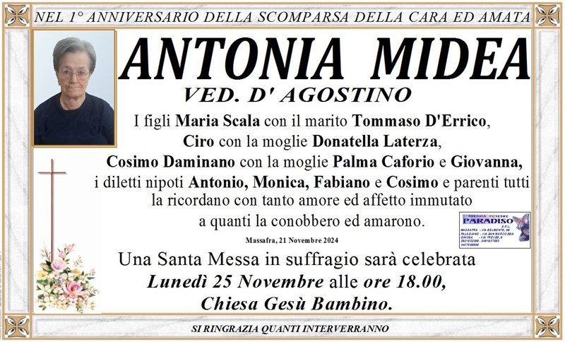 Anniversario di Antonia Midea