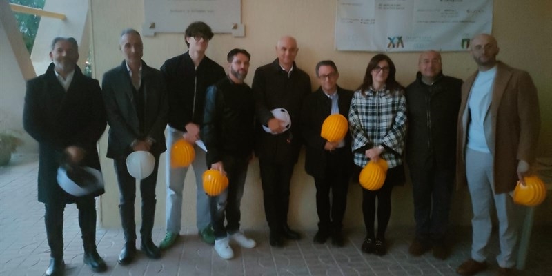 Sopralluogo del ministro Abodi al palazzetto