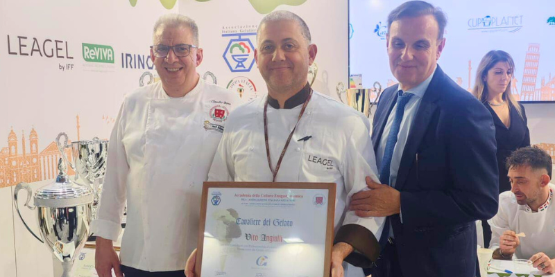 Un massafrese nominato Cavaliere del Gelato Artigianale Italiano