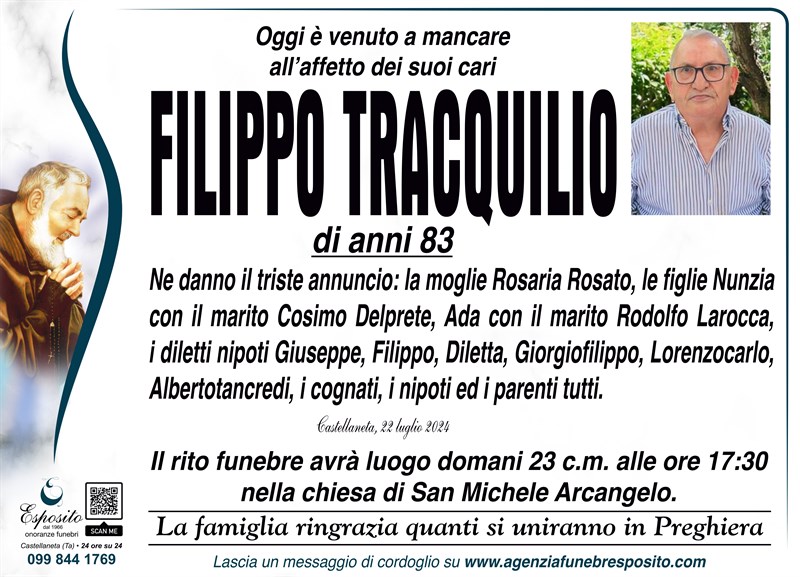 Trigesimo di Filippo Tracquilio