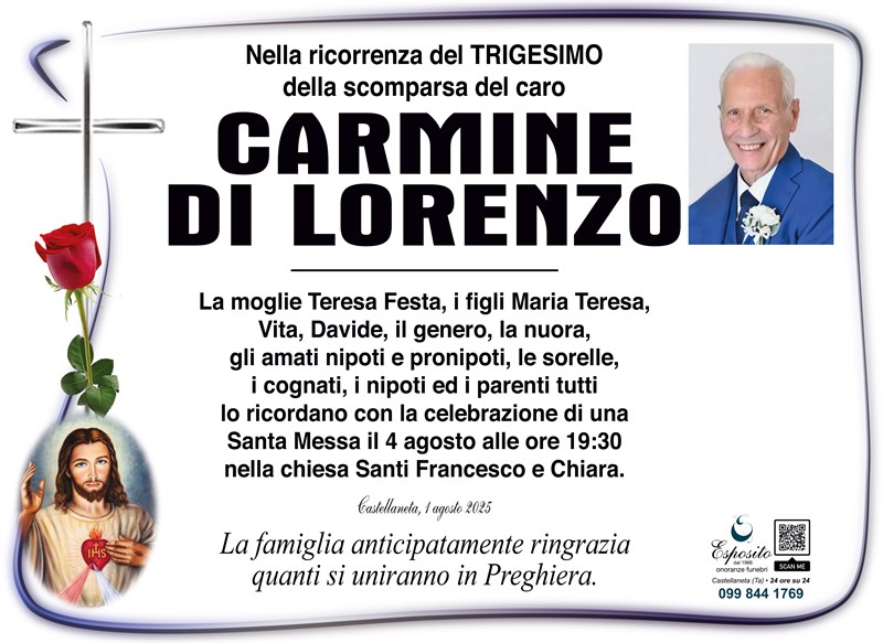 Trigesimo di Carmine Di Lorenzo