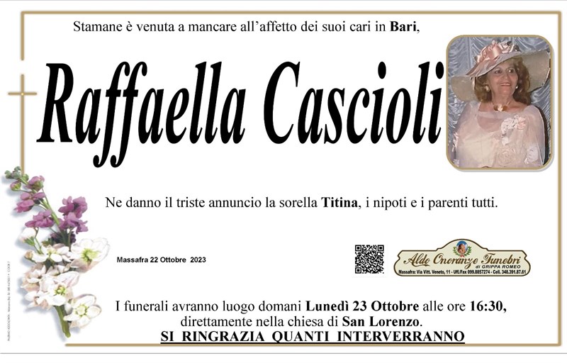 Trigesimo di Raffaella Cascioli