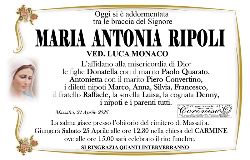 MARIA ANTONIA RIPOLI