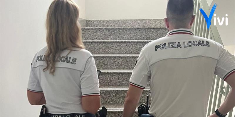 Fiamme in casa: Polizia Locale salvano una famiglia