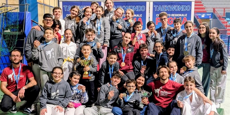 Taekwondo, la Yom Chi trionfa a Bari: 11 ori e titolo di squadra campione pugliese