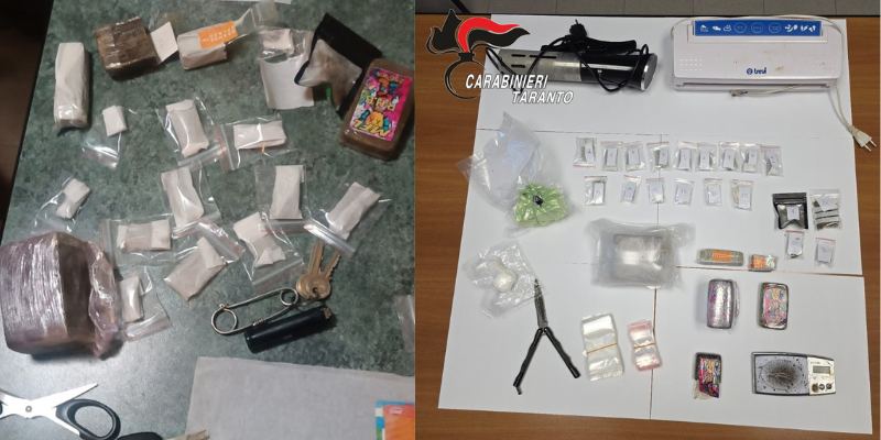 Droga in cantina: arrestato 36enne a Massafra