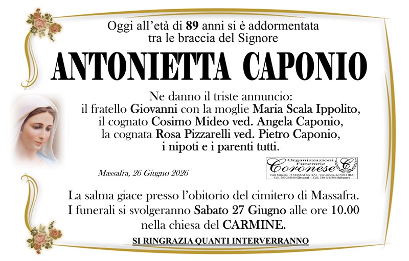 ANTONIETTA CAPONIO
