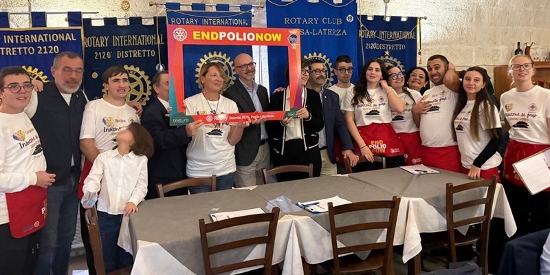 "Una Pizza per la Polio": al PorcoSpino il service del Rotary Club Massafra