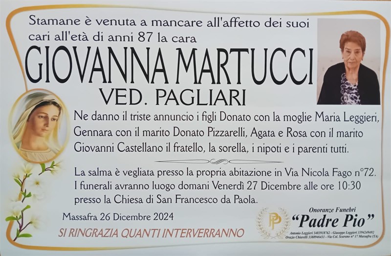 Trigesimo di Giovanna Martucci