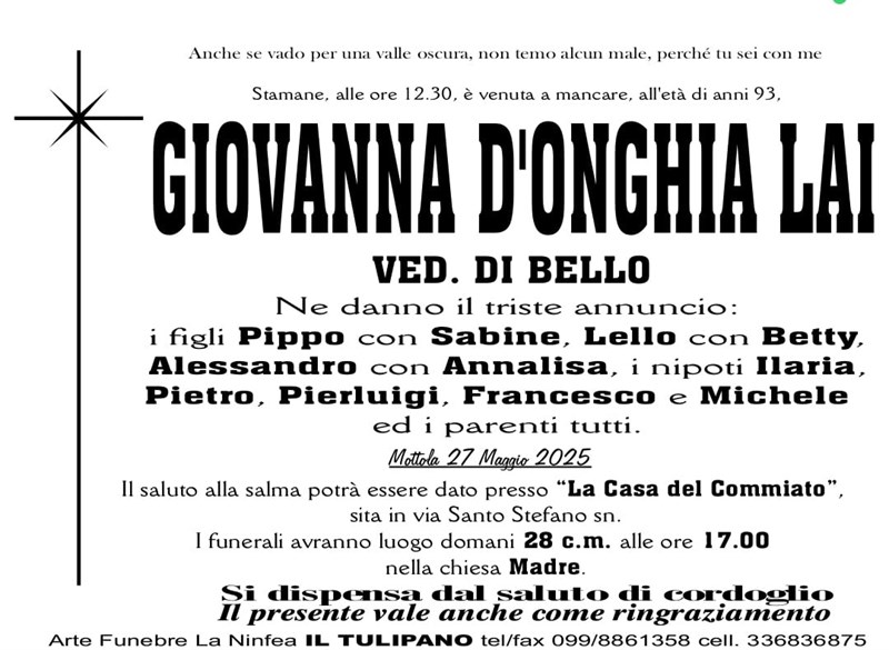 Giovanna D’Onghia Lai