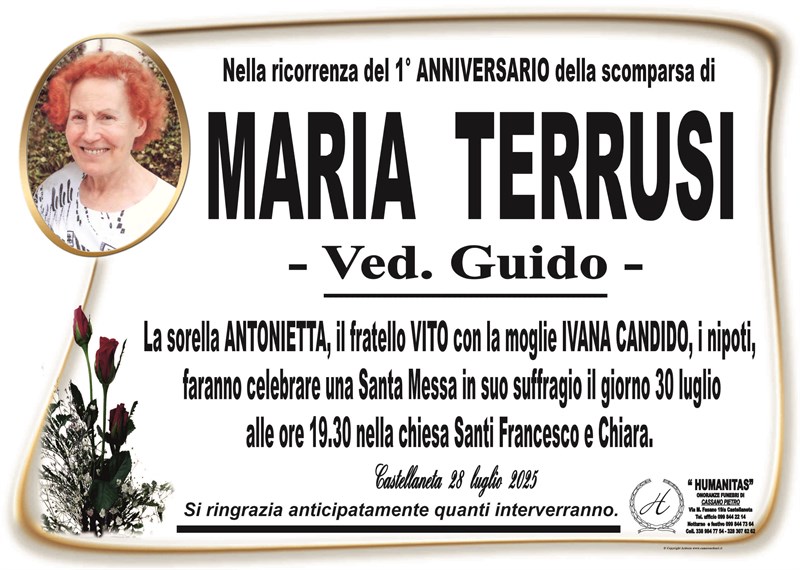 Anniversario di Maria Terrusi