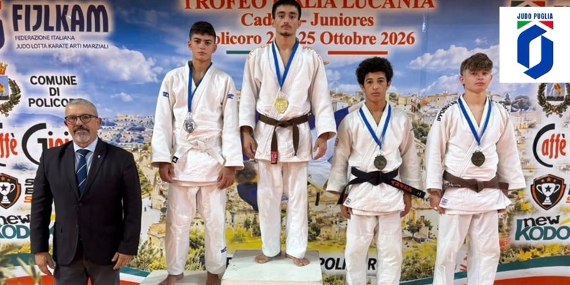 Judo, bronzo per Antonio Daloia al Trofeo Italia della Lucania