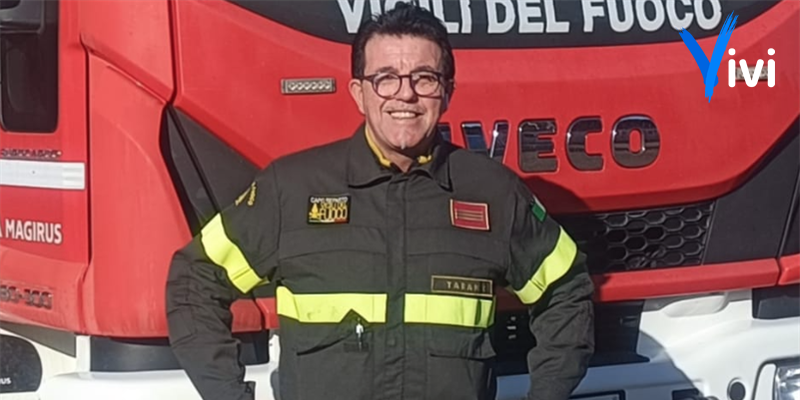 Dall'idrante alla sdraio: il capo reparto Scarati va in pensione