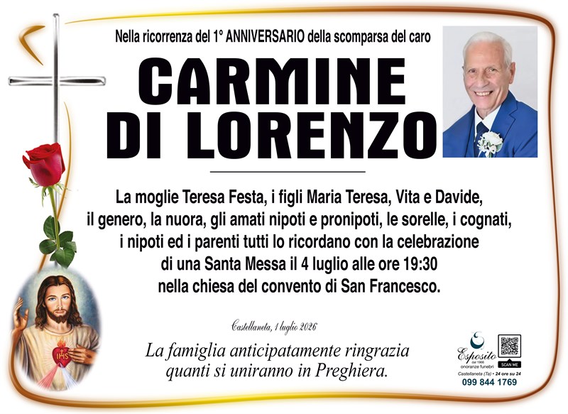 Anniversario di Carmine Di Lorenzo
