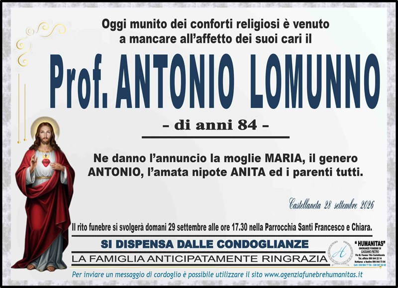 manifesto funebre