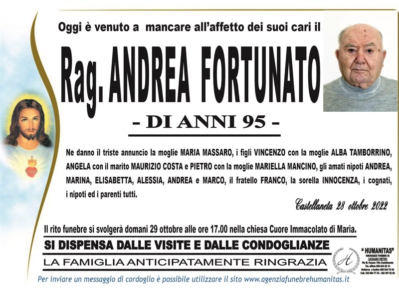 Trigesimo di Andrea Fortunato