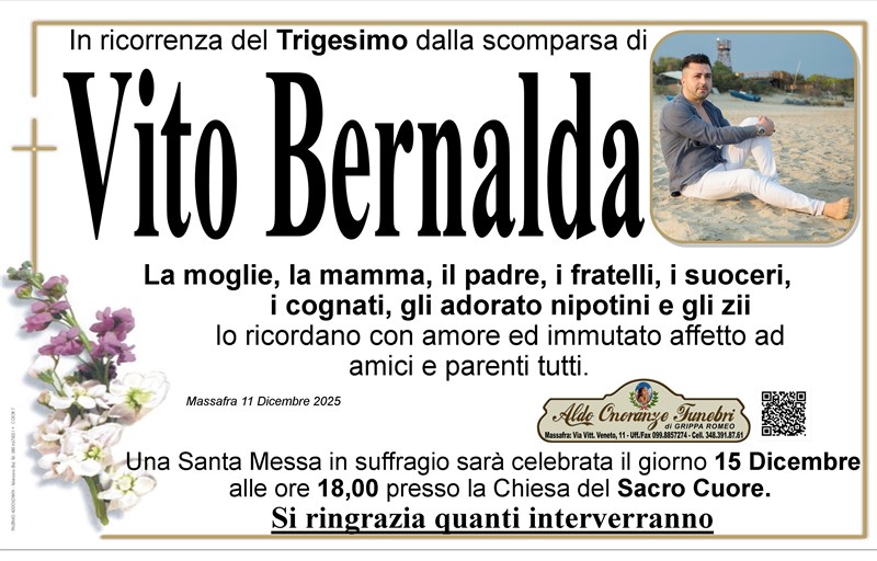 Trigesimo di Vito Bernalda