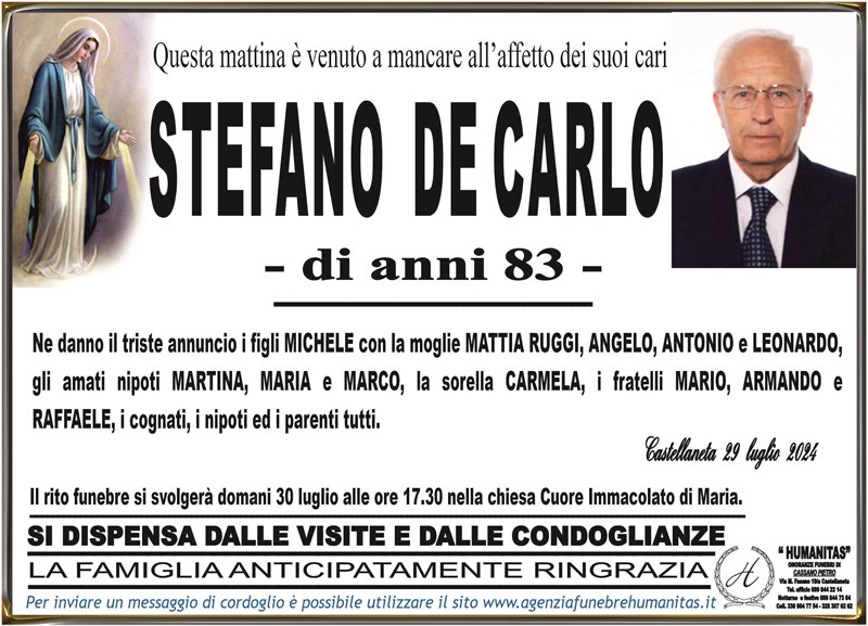 Trigesimo di Stefano De Carlo