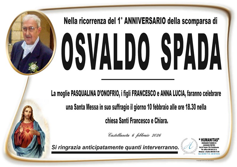 Anniversario di Osvaldo Spada