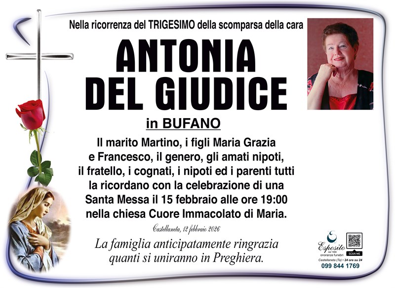Trigesimo di Antonia Del Giudice