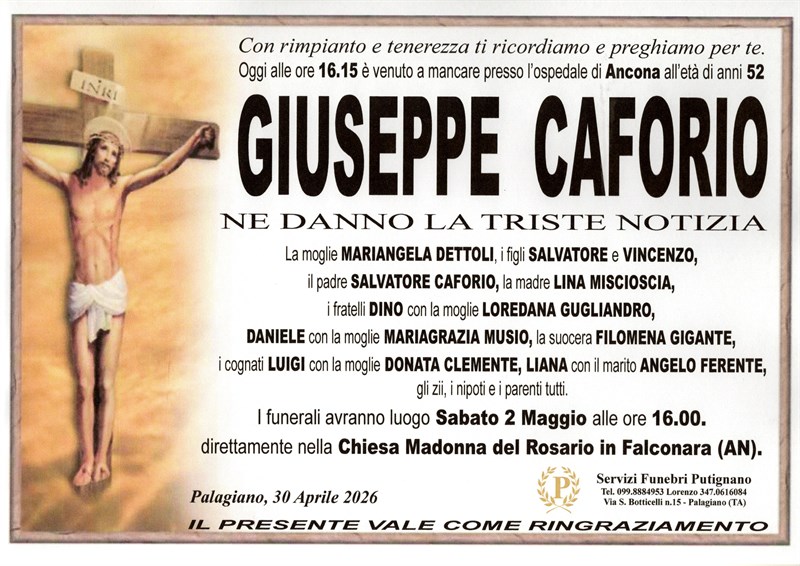 manifesto funebre