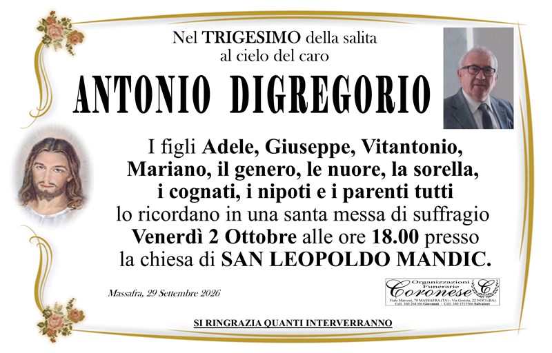 ANTONIO DIGREGORIO