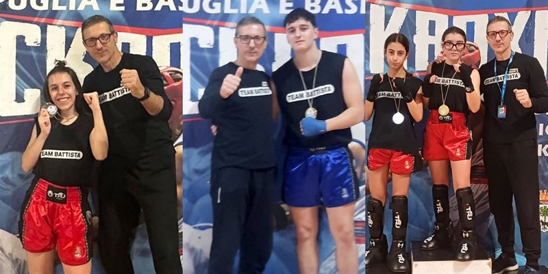 Team Battista, oro e argento al Campionato Regionale di Kickboxing