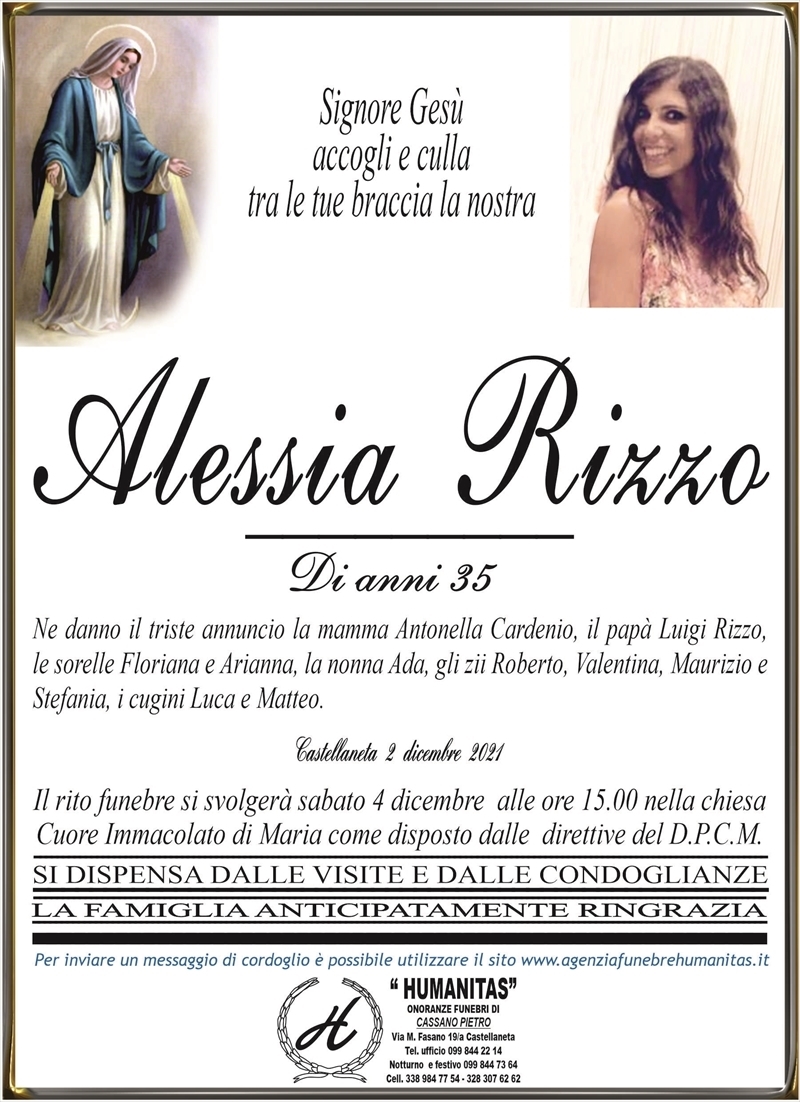 manifesto funebre